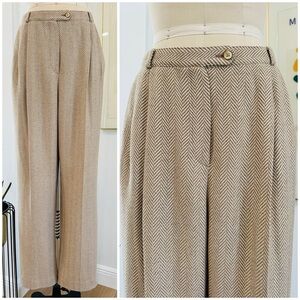 Vintage 80’s Pleated Chevron Trousers